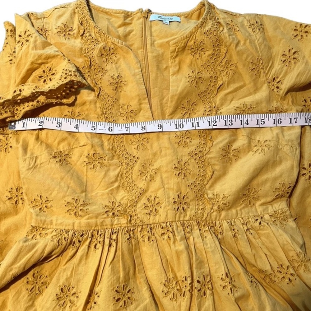 Madewell Yellow Flutter Sleeve Midi Sundress🥰🥰🥰 - Picture 3 of 5